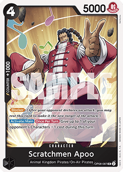 Scratchmen Apoo (OP08-087) - Two Legends (Uncommon) [OP08-087] - Cards Beyond