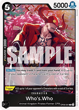 Who's.Who (OP08-091) - Two Legends (Rare) [OP08-091] - Cards Beyond