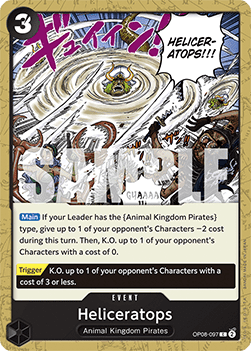 Heliceratops (OP08-097) - Two Legends (Common) [OP08-097] - Cards Beyond