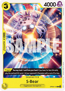 S-Bear (OP08-113) - Two Legends (Common) [OP08-113] - Cards Beyond