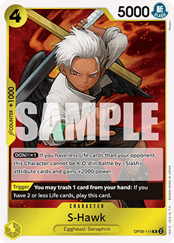 S-Hawk (OP08-114) - Two Legends (Rare) [OP08-114] - Cards Beyond
