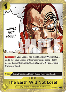 The Earth Will Not Lose! (OP08-115) - Two Legends (Rare) [OP08-115] - Cards Beyond