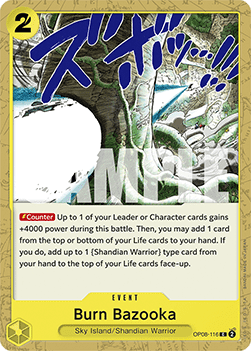 Burn Bazooka (OP08-116) - Two Legends (Common) [OP08-116] - Cards Beyond