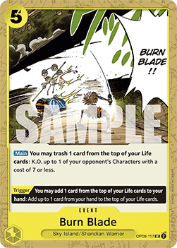 Burn Blade (OP08-117) - Two Legends (Uncommon) [OP08-117] - Cards Beyond