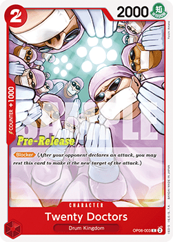 Twenty Doctors (OP08-003) - Promos: Two Legends (Common) [OP08P-003] - Cards Beyond