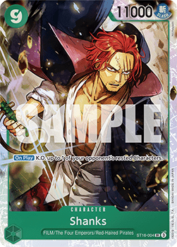 Shanks (ST16-004) - Starter Deck: Green Uta (Super Rare) [ST-16-004] - Cards Beyond