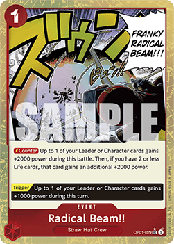 Radical Beam!! (OP01-029) (V.3) - The Best (Uncommon) [PRB01-OP01-029] - Cards Beyond
