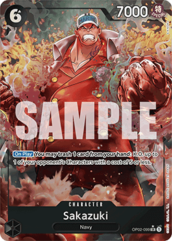 Sakazuki (OP02-099) (V.2) - The Best (Alternate Art) [PRB01-OP02-099] - Cards Beyond
