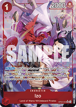 Izo (OP03-003) (V.4) - The Best (Alternate Art) [PRB01-OP03-003] - Cards Beyond