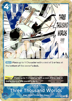 Three Thousand Worlds (OP03-057) (V.2) - The Best (Rare) [PRB01-OP03-057] - Cards Beyond