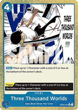 Three Thousand Worlds (OP03-057) (V.3) - The Best (Rare) [PRB01-OP03-057] - Cards Beyond