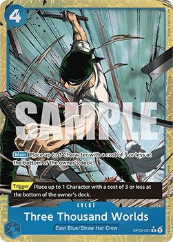 Three Thousand Worlds (OP03-057) (V.4) - The Best (Alternate Art) [PRB01-OP03-057] - Cards Beyond