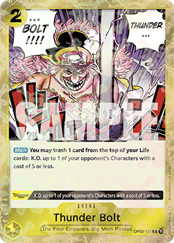 Thunder Bolt (OP03-121) (V.2) - The Best (Common) [PRB01-OP03-121] - Cards Beyond