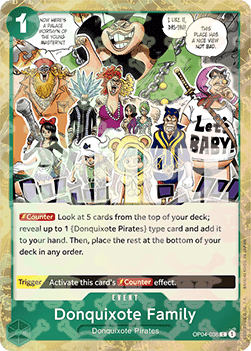 Donquixote Family (OP04-036) (V.2) - The Best (Common) [PRB01-OP04-036] - Cards Beyond