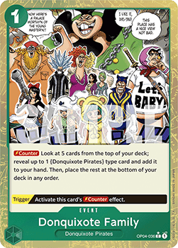 Donquixote Family (OP04-036) (V.3) - The Best (Common) [PRB01-OP04-036] - Cards Beyond