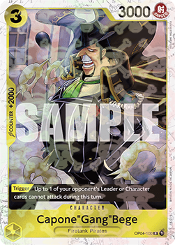 Capone"Gang"Bege" (OP04-100) (V.2) - The Best (Rare) [PRB01-OP04-100] - Cards Beyond