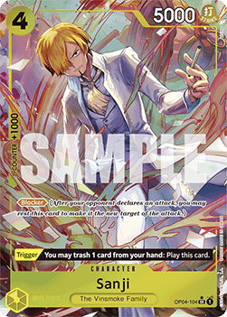Sanji (OP04-104) (V.2) - The Best (Alternate Art) [PRB01-OP04-104] - Cards Beyond