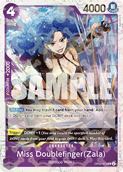 Miss Doublefinger(Zala) (OP05-073) (V.2) - The Best (Uncommon) [PRB01-OP05-073] - Cards Beyond