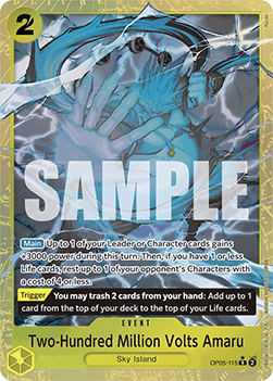 Two-Hundred Million Volts Amaru (OP05-115) (V.4) - The Best (Alternate Art) [PRB01-OP05-115] - Cards Beyond