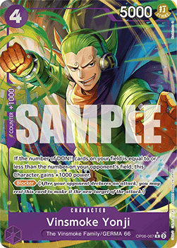 Vinsmoke Yonji (OP06-067) (V.4) - The Best (Alternate Art) [PRB01-OP06-067] - Cards Beyond