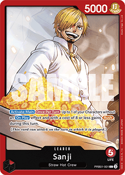 Sanji (PRB01-001) (V.1) - The Best (Leader) [PRB01-001] - Cards Beyond