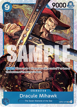 Dracule Mihawk (OP01-070) (V.1) - The Best (Super Rare) [PRB01-OP01-070] - Cards Beyond
