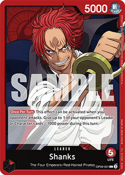Shanks (OP09-001) (V.1) - Emperors in the New World (Leader) [OP09-001] - Cards Beyond