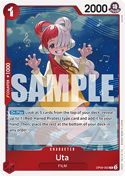 Uta (OP09-002) (V.1) - Emperors in the New World (Rare) [OP09-002] - Cards Beyond