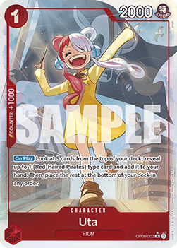 Uta (OP09-002) (V.2) - Emperors in the New World (Alternate Art) [OP09-002] - Cards Beyond