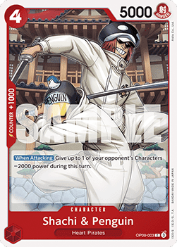 Shachi & Penguin (OP09-003) - Emperors in the New World (Common) [OP09-003] - Cards Beyond