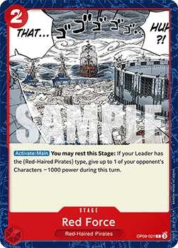 Red Force (OP09-021) - Emperors in the New World (Common) [OP09-021] - Cards Beyond