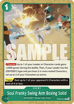 Soul Franky Swing Arm Boxing Solid (OP09-041) - Emperors in the New World (Common) [OP09-041] - Cards Beyond
