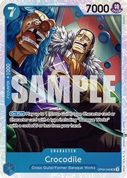 Crocodile (OP09-046) (V.1) - Emperors in the New World (Super Rare) [OP09-046] - Cards Beyond