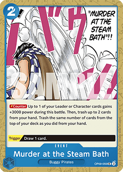 Murder at the Steam Bath (OP09-059) - Emperors in the New World (Uncommon) [OP09-059] - Cards Beyond