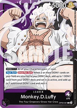 Monkey.D.Luffy (OP09-061) (V.1) - Emperors in the New World (Leader) [OP09-061] - Cards Beyond