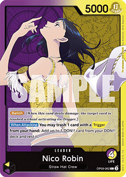 Nico Robin (OP09-062) (V.1) - Emperors in the New World (Leader) [OP09-062] - Cards Beyond