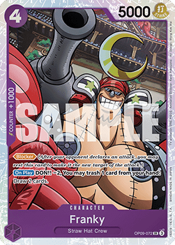 Franky (OP09-072) (V.1) - Emperors in the New World (Super Rare) [OP09-072] - Cards Beyond
