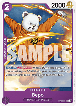 Bepo (OP09-074) - Emperors in the New World (Common) [OP09-074] - Cards Beyond