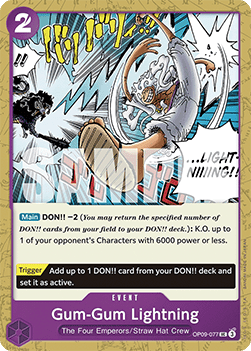 Gum-Gum Lightning (OP09-077) - Emperors in the New World (Uncommon) [OP09-077] - Cards Beyond
