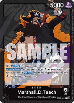 Marshall.D.Teach (OP09-081) (V.1) - Emperors in the New World (Leader) [OP09-081] - Cards Beyond