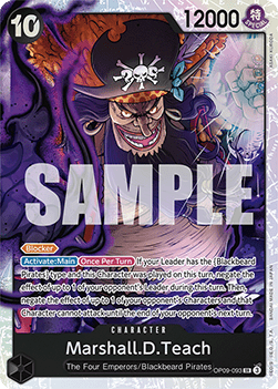 Marshall.D.Teach (OP09-093) (V.1) - Emperors in the New World (Super Rare) [OP09-093] - Cards Beyond