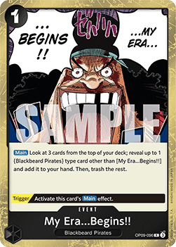 My Era...Begins!! (OP09-096) - Emperors in the New World (Rare) [OP09-096] - Cards Beyond