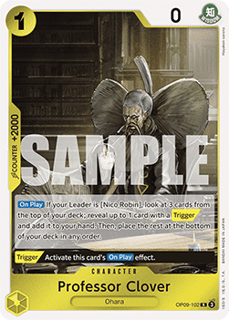 Professor Clover (OP09-102) - Emperors in the New World (Rare) [OP09-102] - Cards Beyond