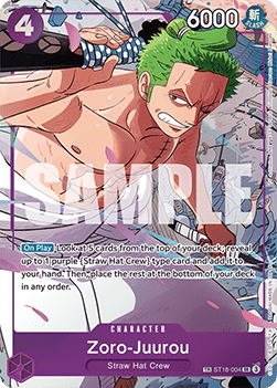 Zoro-Juurou (ST18-004) - Emperors in the New World (Special Rare) [OP09-ST18-004] - Cards Beyond