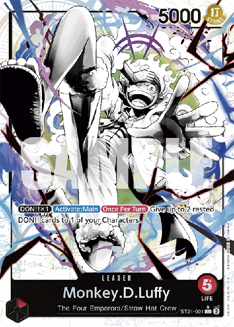 Monkey.D.Luffy (ST21-001) (V.2) - Starter Deck: EX Gear 5 (Alternate Art) [ST-21-001] - Cards Beyond
