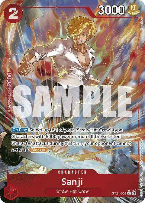 Sanji (ST21-003) (V.2) - Starter Deck: EX Gear 5 (Alternate Art) [ST-21-003] - Cards Beyond