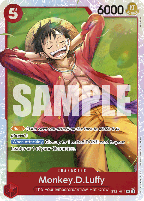 Monkey.D.Luffy (ST21-014) (V.1) - Starter Deck: EX Gear 5 (Super Rare) [ST-21-014] - Cards Beyond