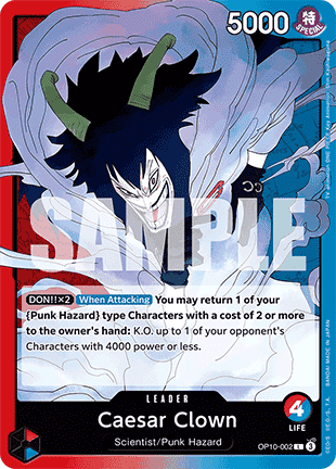 Caesar Clown (OP10-002) (V.1) - Royal Blood (Leader) [OP10-002] - Cards Beyond