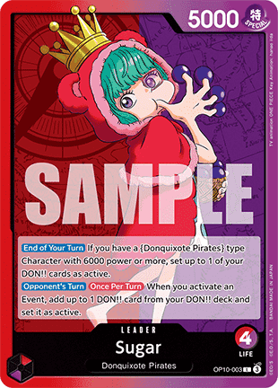 Sugar (OP10-003) (V.1) - Royal Blood (Leader) [OP10-003] - Cards Beyond