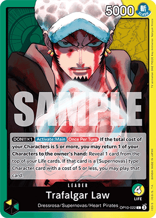 Trafalgar Law (OP10-022) (V.1) - Royal Blood (Leader) [OP10-022] - Cards Beyond